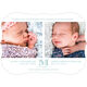 Slate Initial Twins Photo Birth Announcements Image 3 of 6